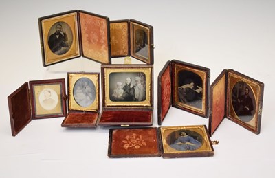 Lot 333 - Collection of eight assorted Victorian portrait photographs