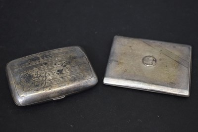 Lot 209 - Two silver cigarette cases