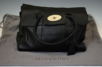 Lot 398 - Mulberry - Lady's Bayswater black leather handbag