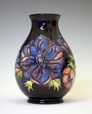 Lot 595 - Moorcroft Pottery - Anemone pattern ovoid vase