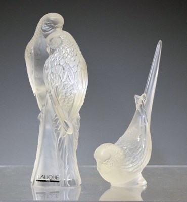 Lot 583 - Two Lalique glass figure groups