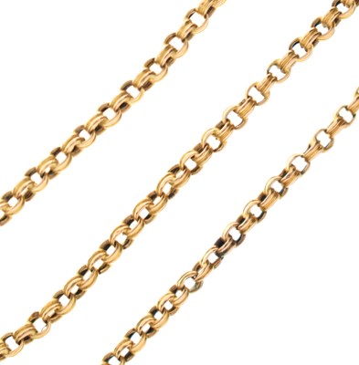 Lot 107 - Belcher link gold necklace