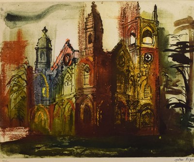 Lot 399 - John Piper (1903-1992) - Limited edition print - 'Gothic Folly, Stowe', 30/70