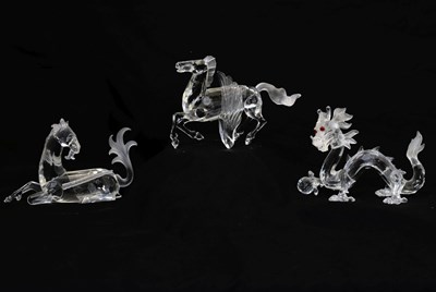 Lot 554 - Three Swarovski Crystal Collector's Society 'Fabulous Creatures' Annual Editions