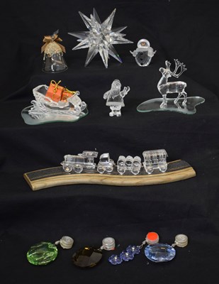 Lot 576 - Collection of Swarovski Crystal Christmas ornaments