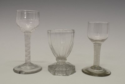 Lot 371 - Three drinking glasses