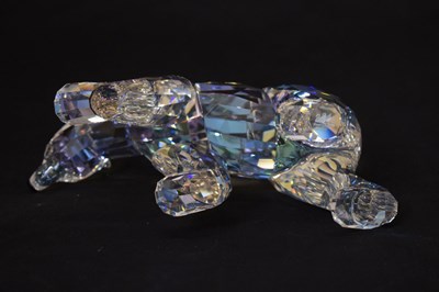 Lot 581 - Swarovski Crystal Siku Polar Bear 2011, and two Collector's Society polar bear cubs