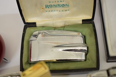 Lot 362 - Collection of lighters and Trench Art shell money box