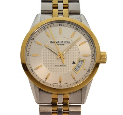 Lot 188 - Raymond Weil - Gentleman's Freelancer two-tone stainless steel bracelet watch