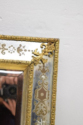 Lot 508 - 19th century Swedish wall mirror in the manner of Burchardt and Gustav Precht