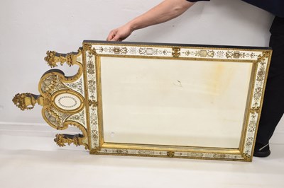 Lot 508 - 19th century Swedish wall mirror in the manner of Burchardt and Gustav Precht