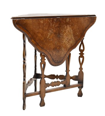 Lot 775 - 19th century walnut diminutive gateleg table