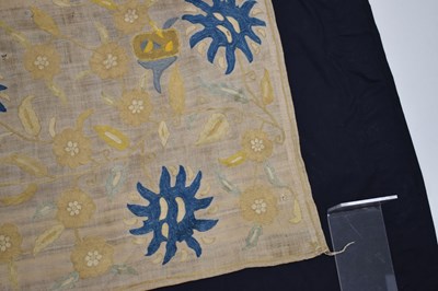 Lot 449 - Near Eastern embroidered Bocha or square cover