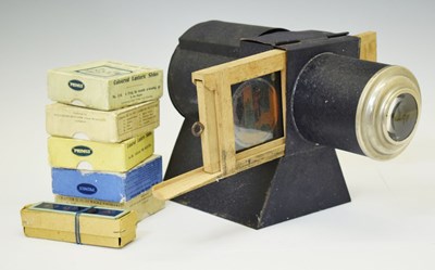 Lot 529 - Early 20th century Ensign tinplate lantern viewer and slides