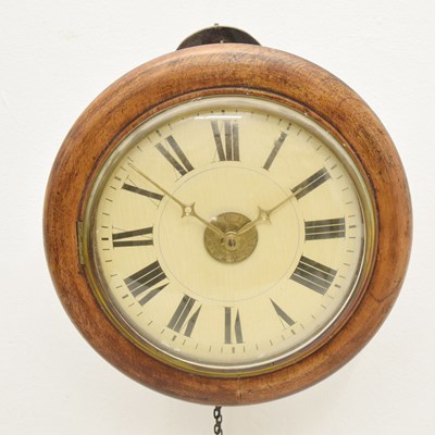 Lot 691 - Early 20th century Black Forest circular wall clock