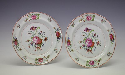 Lot 332 - Pair of Bristol Mansion House pearlware plates