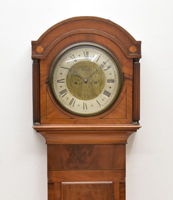 Lot 689 - Early 19th century inlaid mahogany 8-day longcase clock, Stier & Dilger, Bath