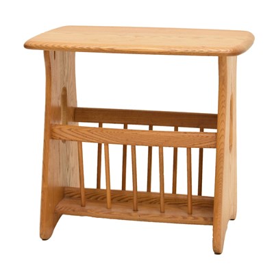 Lot 711 - Ercol Windsor elm magazine rack