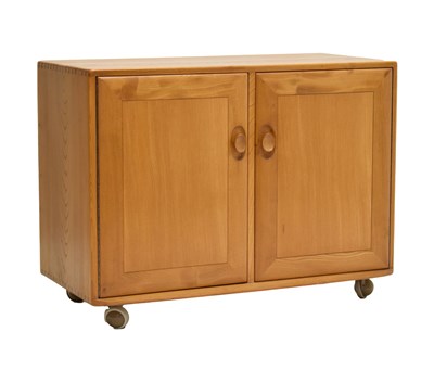 Lot 713 - Ercol - Windsor elm two-door cupboard