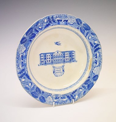 Lot 333 - Bristol Interest - Early 19th Century transfer printed shallow dish 'Clifton Grand Hotel'