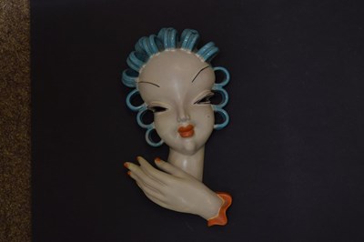 Lot 277 - Art Deco terracotta wall mask