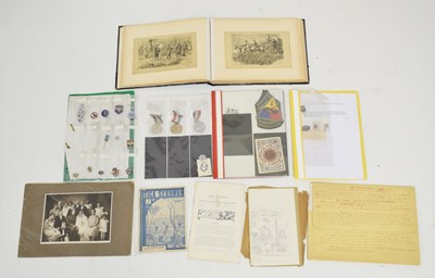 Lot 457 - Collection of militaria and ephemera