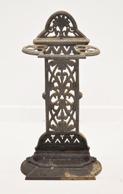 Lot 783 - Late Victorian cast iron umbrella stand