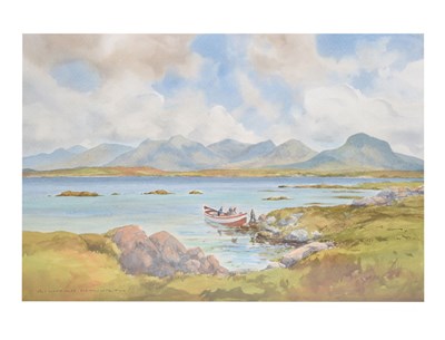 Lot 658 - Richard Haworth (Irish, 20th century) - Watercolour - 'Glynsk, Conne Mara'