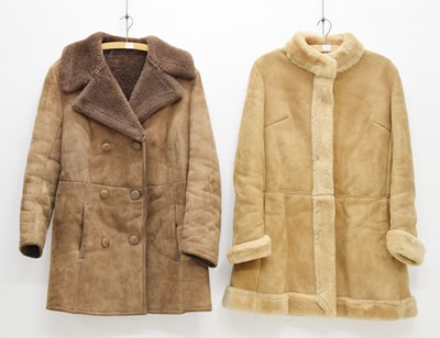 Lot 321 - Two vintage lady's sheepskin coats