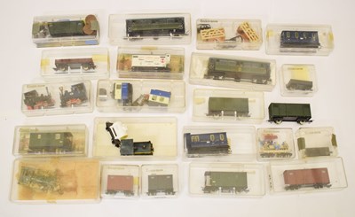 Lot 504 - Egger-Bahn - Group of fourteen 'N' gauge railway trainset wagons