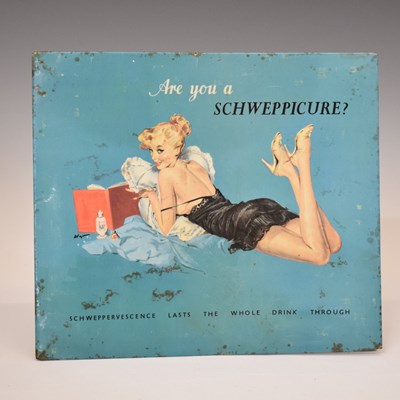 Lot 306 - Vintage Schweppes advertising sign after David Wright (1912 - 1967)