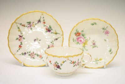 Lot 318 - Champions Bristol porcelain cup and saucers, 1773-6