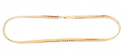 Lot 112 - 9ct gold collar necklace