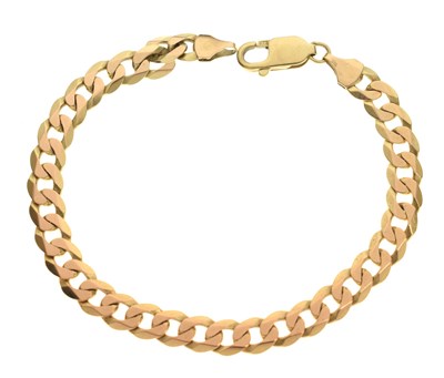 Lot 140 - 9ct gold filed curb link bracelet