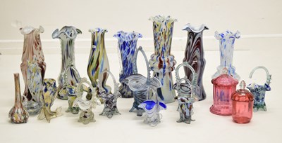 Lot 548 - Collection of Murano style glass vases