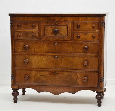 Lot 729 - Victorian mahogany 'Scotch' chest of drawers