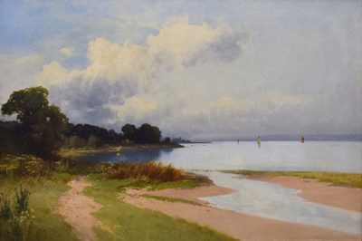 Lot 384 - Fredrick John Widgery (1861-1942) - Oil on canvas - On the River Exe