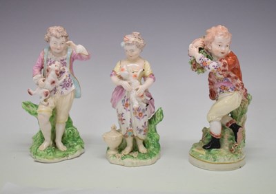 Lot 326 - Three Derby figures