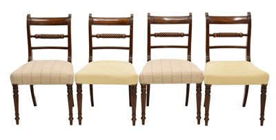 Lot 751 - Set of four rope-twist dining chairs