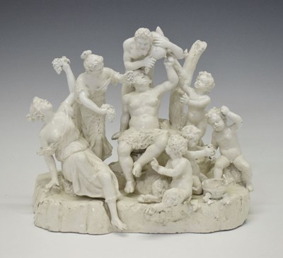 Lot 363 - Naples blanc de chine figural group