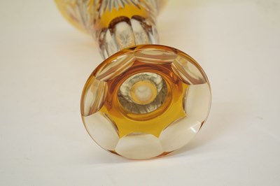 Lot 549 - 20th century amber flash glass vase