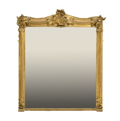 Lot 791 - Victorian giltwood overmantel mirror