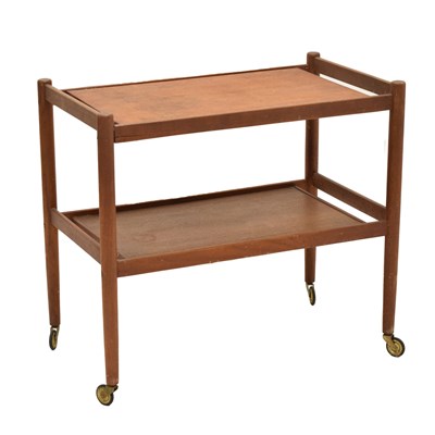 Lot 513 - Circa 1960s / 70s retro teak trolley