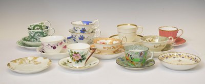 Lot 406 - Group of 19th century tea wares