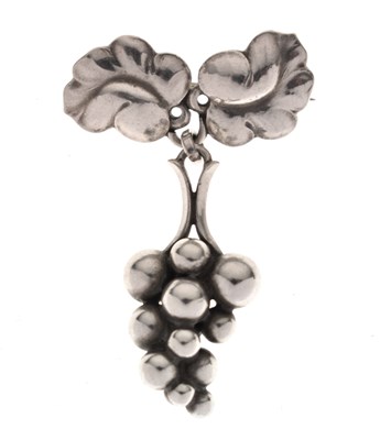 Lot 58 - Georg Jensen silver pendant brooch, No.217