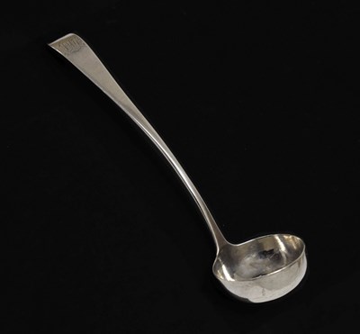 Lot 97 - George III Scottish provincial silver toddy ladle