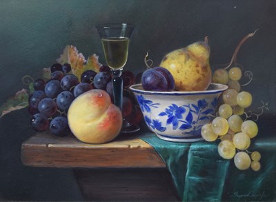 Lot 385 - Raymond Campbell (b. 1956) - Oil on board - Still life