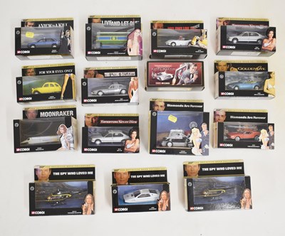 Lot 365 - Corgi - Group of fifteen boxed James Bond 007 diecast model vehicles