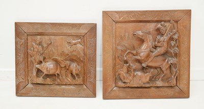 Lot 520 - Two South East Asian carved panels