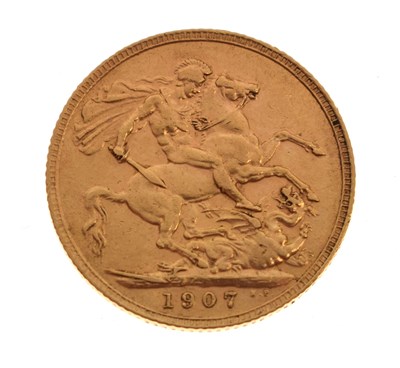 Lot 248 - Edward VII gold sovereign, 1907